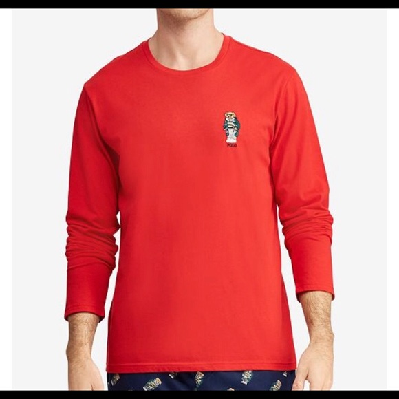 red polo crewneck